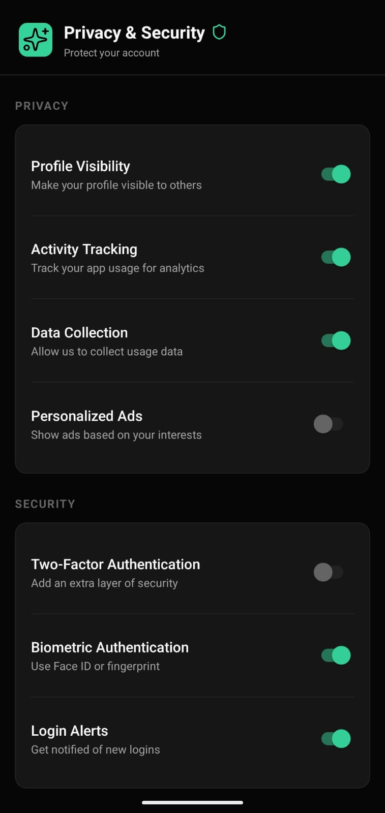 Catch The Signal Mobile App - Profile